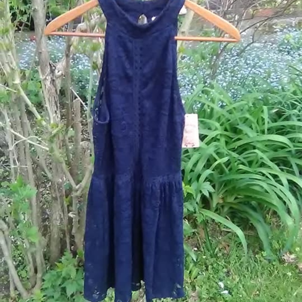 NWT Charmed Hearts / Navy Blue Lace Dress